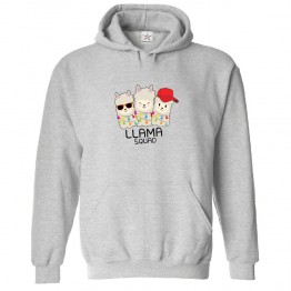 Llama Squad Classic Cute Unisex Kids and Adults Pullover Hoodie for Animal Lovers